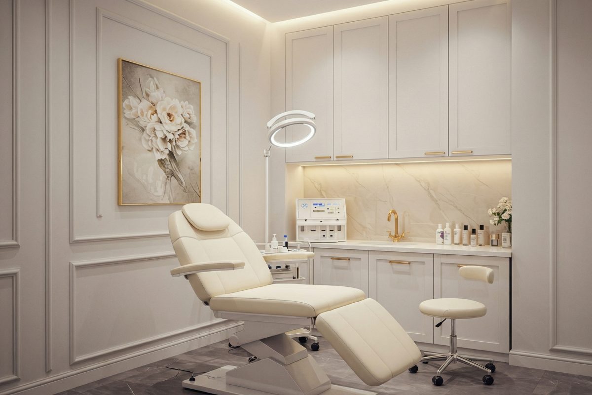 Área de recuperação — clínica de transplante capilar em Balneário Camboriú