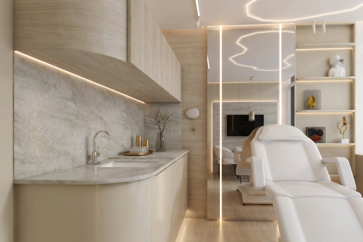 Sala cirúrgica do Balneário Hair Institute em Balneário Camboriú